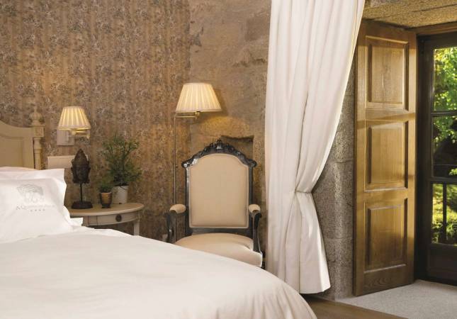 Confortables habitaciones en A Quinta Da Agua Hotel Spa Relais & Chateaux. Disfruta  nuestro Spa y Masaje en A Coruna