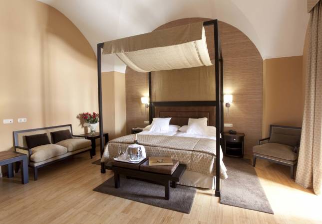 Espaciosas habitaciones en Hospes Palacio de Arenales & Spa . La mayor comodidad con nuestra oferta en Caceres