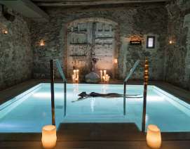 Baños romanos, Hotel Mas Salagros Ecoresort & Ancient Bath en 