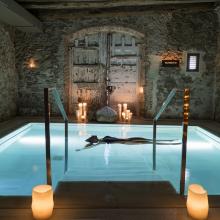 Baños romanos, Hotel Mas Salagros Ecoresort & Ancient Bath en 