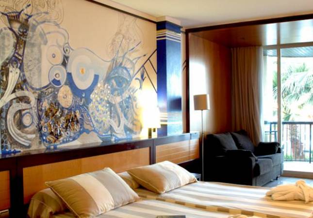 Las mejores habitaciones en Hotel Estela Barcelona Art Hotel. El entorno más romántico con nuestro Spa y Masaje en Barcelona