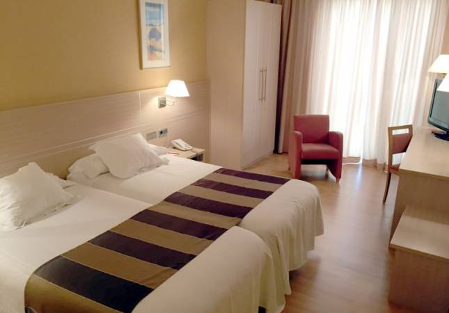 Ambiente de descanso en Hotel Class Valls. Relájate con los mejores precios de Tarragona