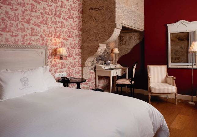 Románticas habitaciones en A Quinta Da Agua Hotel Spa Relais & Chateaux. Relájate con nuestro Spa y Masaje en A Coruna