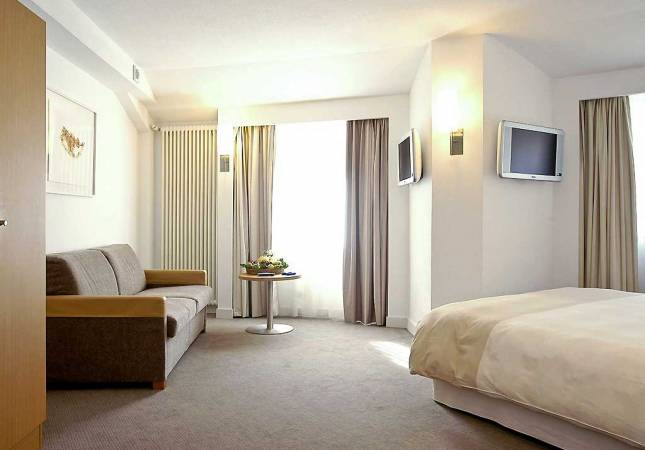 Espaciosas habitaciones en Hotel Novotel. El entorno más romántico con nuestro Spa y Masaje en Andorra la Vella